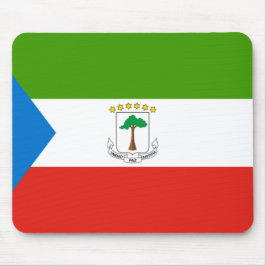 Flagge der Äquatorialen Guinea (Afrika) Mousepad