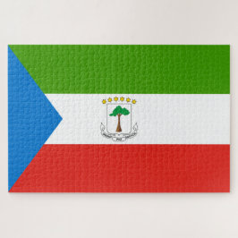Flagge der Äquatorialen Guinea (Afrika) Puzzle