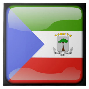 Flagge der äquatorialen Guinea Fliese