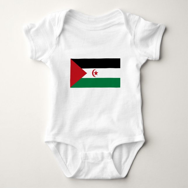 Flagge der Arabischen Demokratischen Republik Sahr Baby Strampler (Vorderseite)