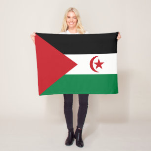 Flagge der Arabischen Demokratischen Republik Sahr Fleecedecke