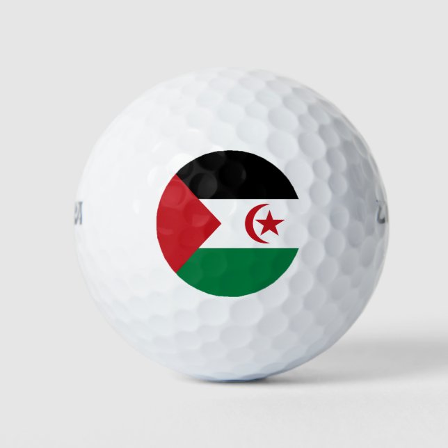 Flagge der Arabischen Demokratischen Republik Sahr Golfball (Vorderseite)