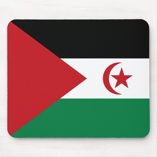 Flagge der Arabischen Demokratischen Republik Sahr Mousepad (Vorne)
