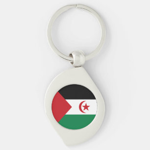 Flagge der Arabischen Demokratischen Republik Sahr Schlüsselanhänger