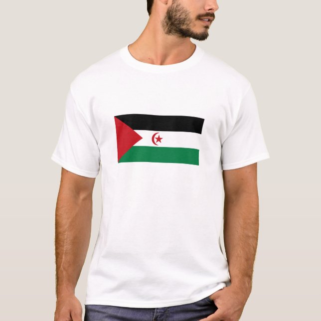 Flagge der Arabischen Demokratischen Republik Sahr T-Shirt (Vorderseite)