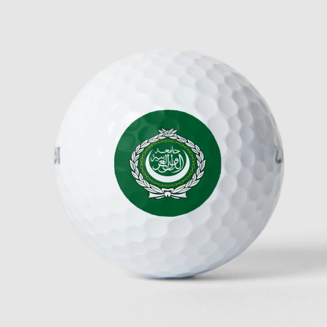 Flagge der Arabischen Liga Golfball (Vorderseite)