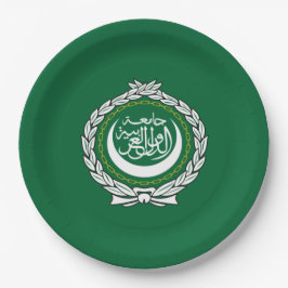 Flagge der Arabischen Liga Pappteller