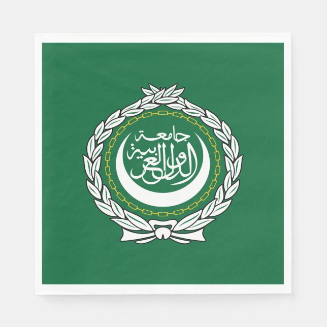 Flagge der Arabischen Liga Serviette (Vorderseite)