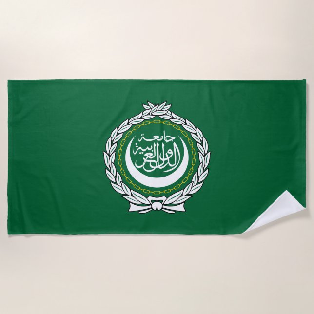 Flagge der Arabischen Liga Strandtuch (Vorderseite)