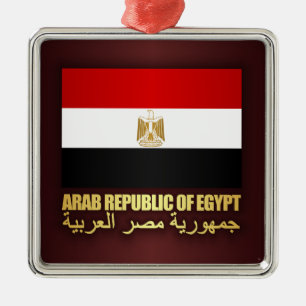 Flagge der Arabischen Republik Ägypten Ornament Aus Metall