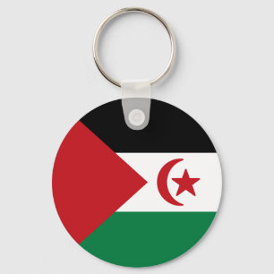 Flagge der Arabischen Republik Sahara Schlüsselanhänger