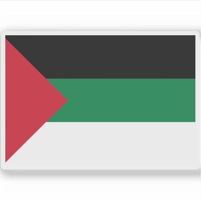 Flagge der Arabischen Revolution (1948-1959) Aufkleber (Vorderseite)