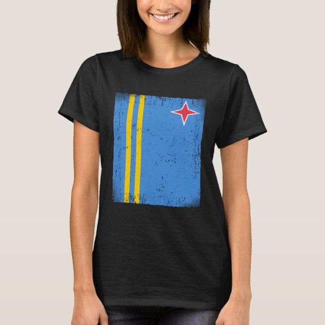Flagge der Arubaner Aruba T-Shirt (Vorderseite)