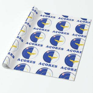 Flagge der Azoren Geschenkpapier