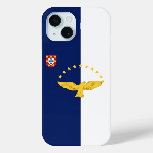 Flagge der Azoren, Portugal Case-Mate iPhone Hülle (Rückseite)