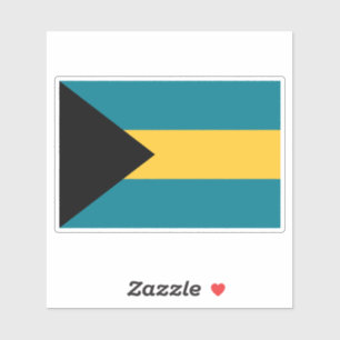 Flagge der Bahamas Aufkleber