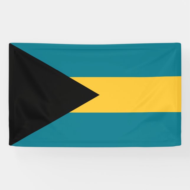 Flagge der Bahamas Banner (Horizontal)