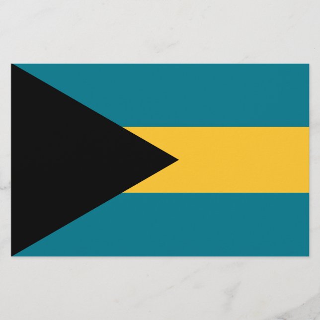 Flagge der Bahamas Briefpapier (Vorderseite)