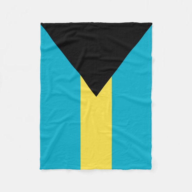 Flagge der Bahamas Fleecedecke (Vorderseite)
