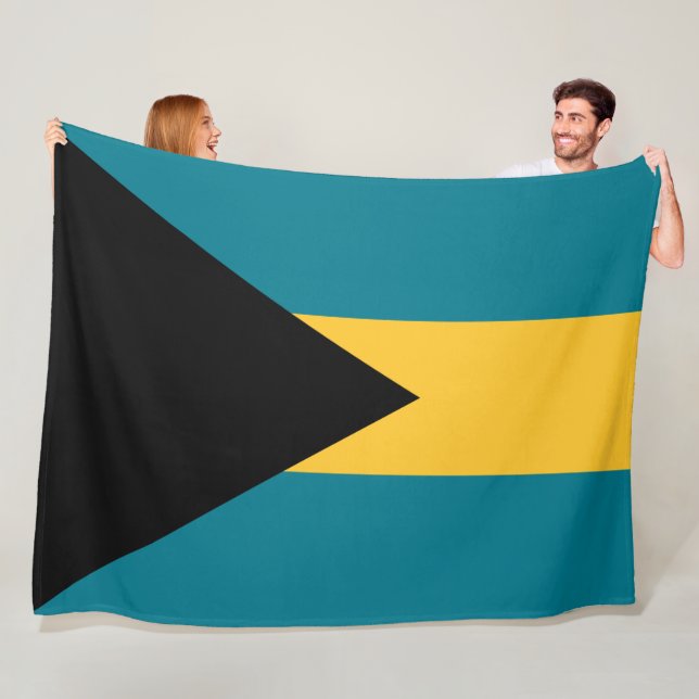 Flagge der Bahamas Fleecedecke (Beispiel)
