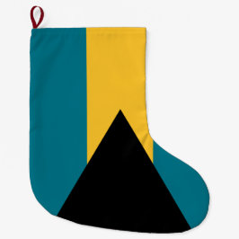 Flagge der Bahamas Großer Weihnachtsstrumpf