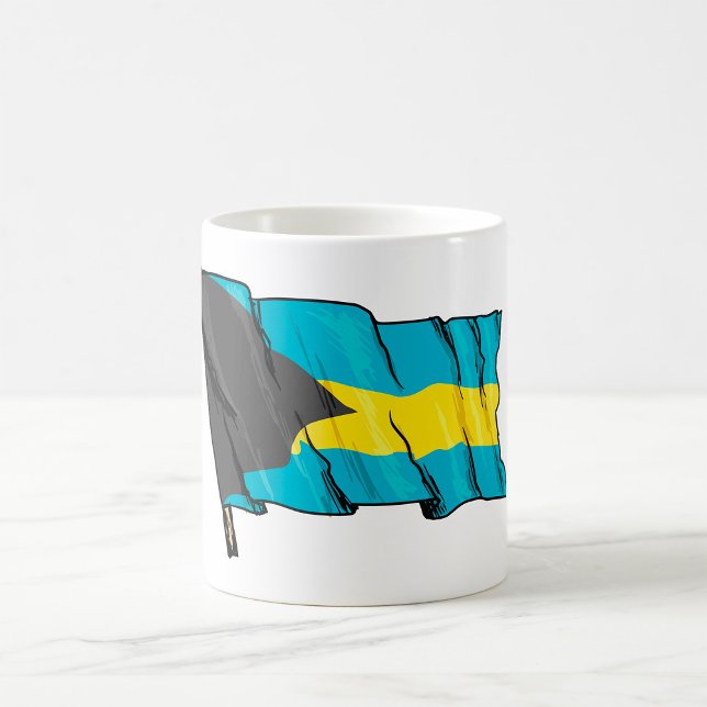 Flagge der Bahamas Kaffeetasse (Von Creator hochgeladen)