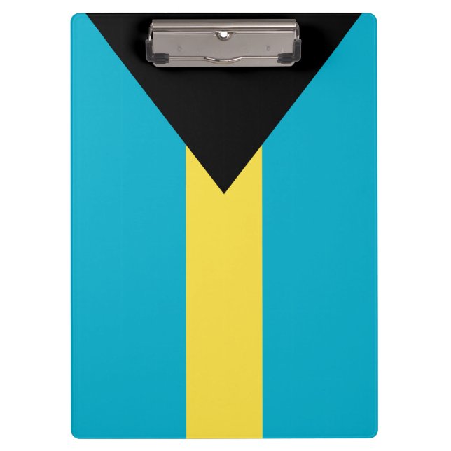 Flagge der Bahamas Klemmbrett (Vorderseite)