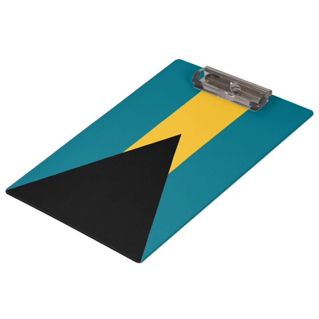Flagge der Bahamas Klemmbrett (Schrägansicht)