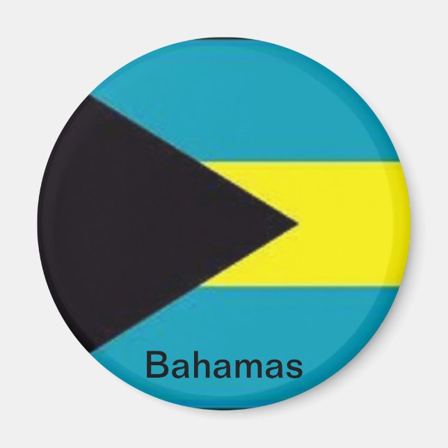 Flagge der Bahamas Magnet (Vorne)