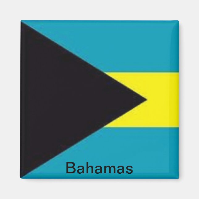 Flagge der Bahamas Magnet (Vorne)