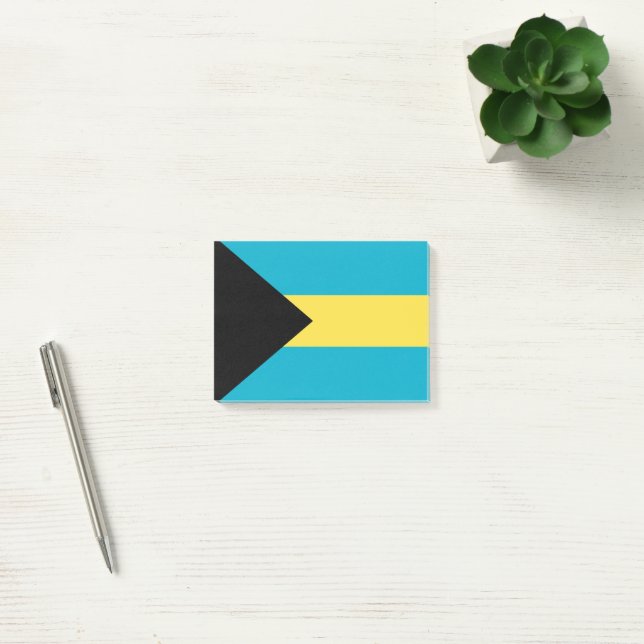 Flagge der Bahamas Post-it Klebezettel (Büro)