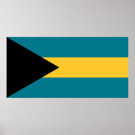 Flagge der Bahamas Poster