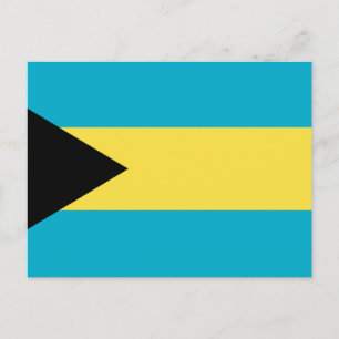 Flagge der Bahamas Postkarte