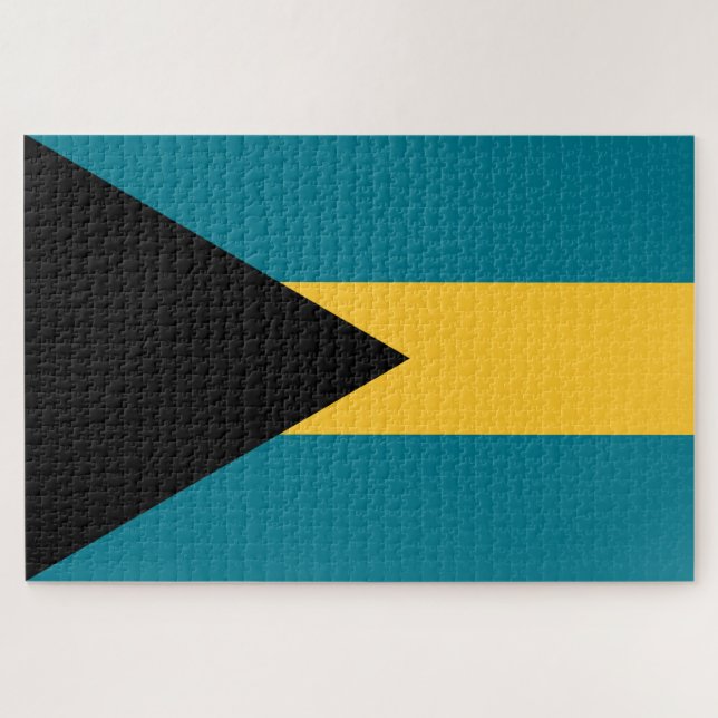 Flagge der Bahamas Puzzle (Horizontal)