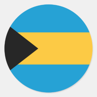 Flagge der Bahamas Runder Aufkleber