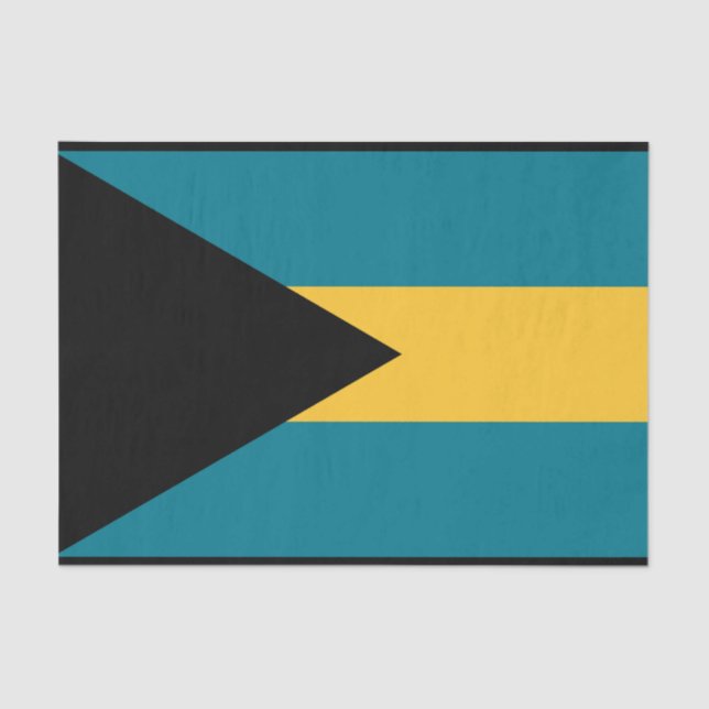 Flagge der Bahamas Seidenpapier (Vorderseite)