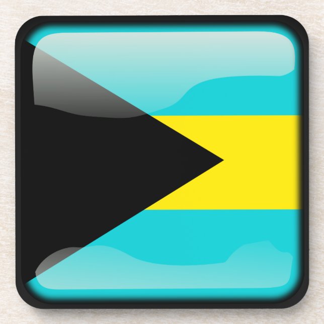 Flagge der Bahamas Untersetzer (Vorderseite)