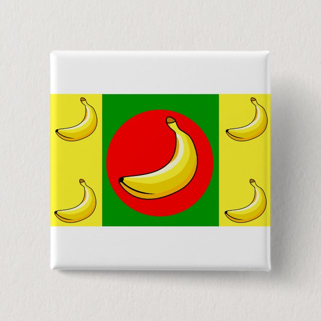 Flagge der Bananenrepublik Button (Vorderseite)