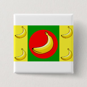 Flagge der Bananenrepublik Button
