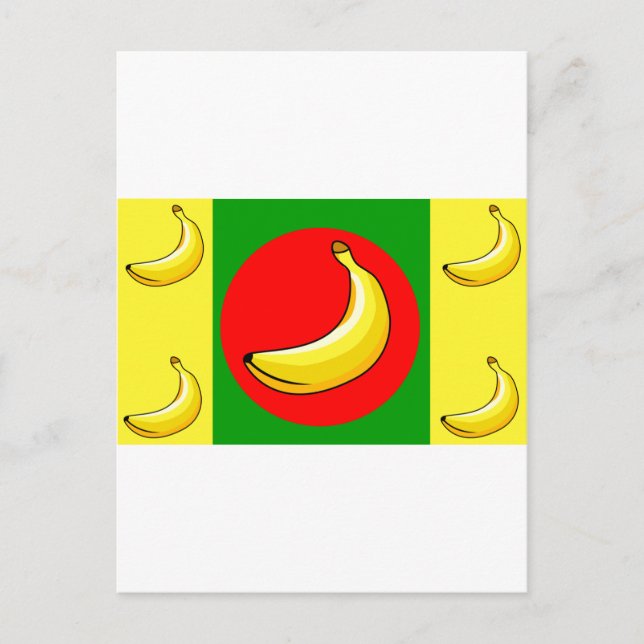 Flagge der Bananenrepublik Postkarte (Vorderseite)