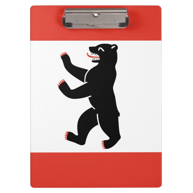 Flagge der Berliner Zwischenablage Klemmbrett (Vorderseite)