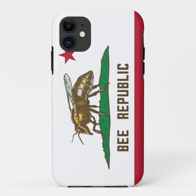 Flagge der Bienenrepublik Case-Mate iPhone Hülle (Rückseite)