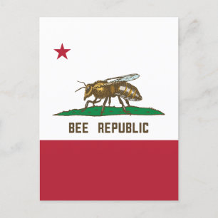 Flagge der Bienenrepublik Postkarte