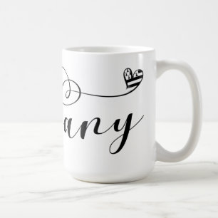 Flagge der Bretagne im Herzen, Breton Kaffeetasse
