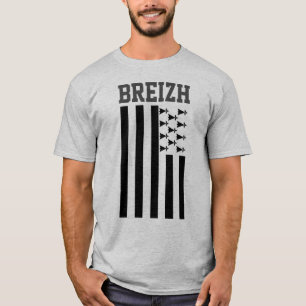 Flagge der Bretagne, T - Shirt Frankreich