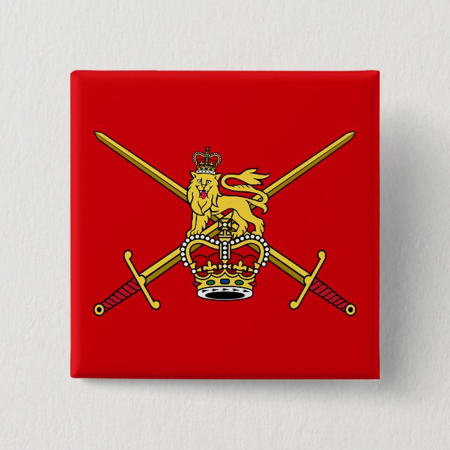 Flagge der britischen Armee (nicht zerimonial) Button (Vorderseite)
