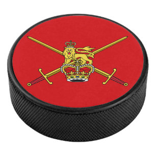 Flagge der britischen Armee (nicht zerimonial) Eishockey Puck