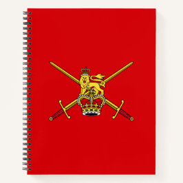 Flagge der britischen Armee Notizbuch
