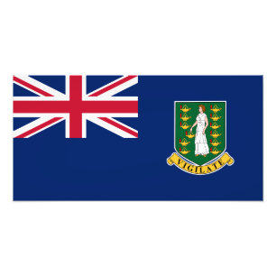 Flagge der Britischen Jungferninseln Fotodruck
