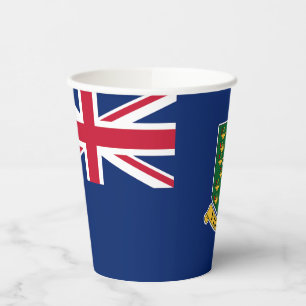 Flagge der Britischen Jungferninseln Pappbecher